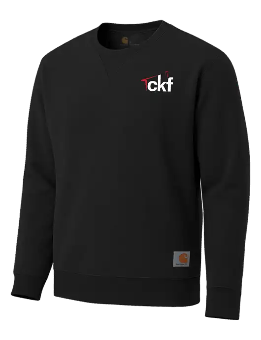 Carhartt Black Midweight Crewneck Sweatshirt w/CKF Logo
