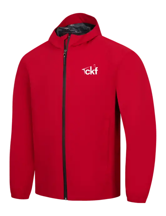Red Essential Rain Jacket w/CKF Logo