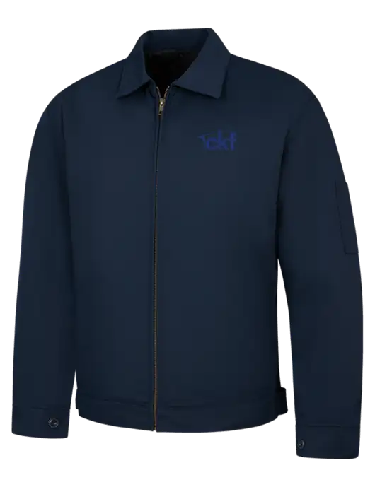 Red Kap Navy Slash Pocket Jacket w/CKF Logo