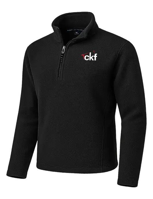 Black Fleece 1/4-Zip Pullover w/CKF Logo